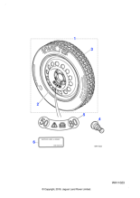 C2S41312 - Jaguar Space saver wheel and tyre