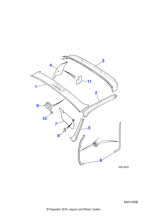 BCC3626XE - Jaguar Roll bar trim