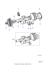 AJ82733 - Jaguar Crankshaft damper