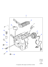 JGC100380 - Land Rover Motor assembly blower-heater