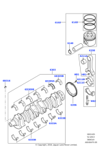 LFT100410L - Land Rover Kit-piston ring