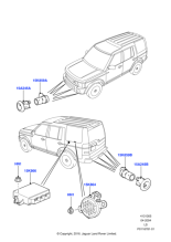 YWG000061 - Land Rover Speaker - Parking Control Aid