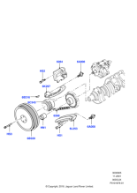 LHG000100 - Land Rover Pulley - Crankshaft