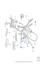 YAZ100040 - Land Rover Illumination assembly control-heater