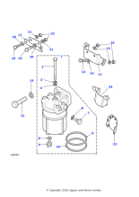 NRC9708 - Land Rover Filter/sedimentor assembly-diesel