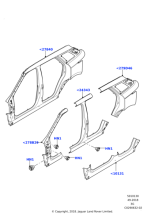 LR124764 - Land Rover Panel - Body Side - Rear