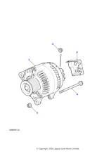 AMR4247 - Land Rover Alternator assembly