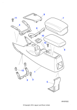 C2S17784NED - Jaguar Console armrest/lid