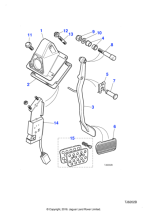 LJB6420AB - Jaguar Brake pedal switch