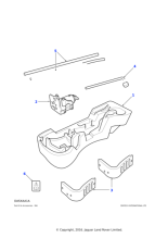 ANR3472 - Land Rover Moulding-spare wheel compartment tool/jack stowage