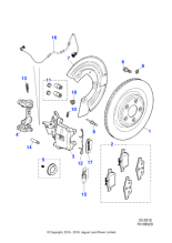 C2D3792 - Jaguar Brake pad kit