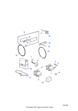 390411 - Land Rover Disc-clamping-spare wheel