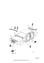 BBC4259 - Jaguar Bonnet flange finisher