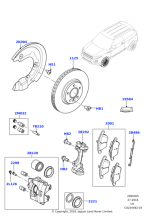 LR027309 - Land Rover Kit - Caliper Brake Pad