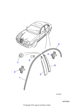 XR826813 - Jaguar Door moulding