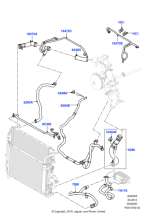 LR019007 - Land Rover Hose - Heater Water