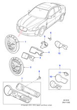 C2D52972 - Jaguar Radiator grille badge