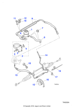 MJF8084AA - Jaguar Power steering oil cooler