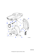 BEC16115 - Jaguar Headlamp bulb access panel