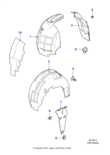 C2P21374 - Jaguar Wheelarch liner