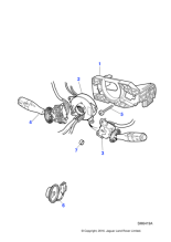 LNC6460AA - Jaguar Wash/wipe switch