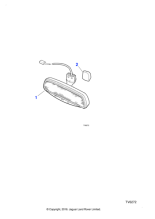 HJA3121AA - Jaguar Interior rear view mirror