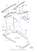 T2R16494 - Jaguar Tailgate finisher