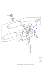 ANR2396LNF - Land Rover Lever & grip assembly handbrake