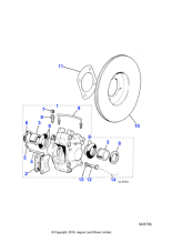 JLM1540 - Jaguar Brake pad pin/clip kit