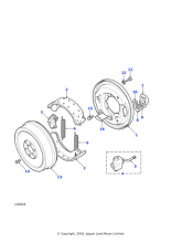 37H4558L - Land Rover Adjuster assembly-transfer box brake shoe