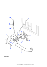 LR079274 - Land Rover Bracket assembly-check arm pivot