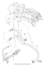 C2Z18120 - Jaguar Heater feed hose