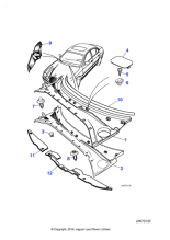 XR850989 - Jaguar Windscreen finisher