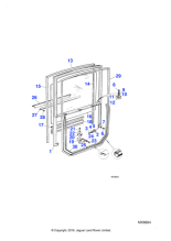 BD30898 - Jaguar Door glass