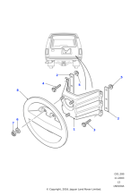 AFZ700010MNH - Land Rover Cover-Spare Wheel
