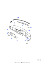 BEC16430 - Jaguar Facia seal
