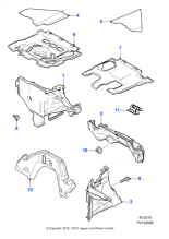 C2P25965 - Jaguar Bulkhead insulation