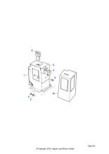 MWC2369 - Land Rover Escutcheon-rear seat squab latch striker