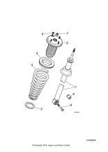 XR856159 - Jaguar Spring/damper mounting