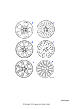 XR856011 - Jaguar Alloy road wheel