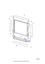 C2S17718 - Jaguar Radiator seal
