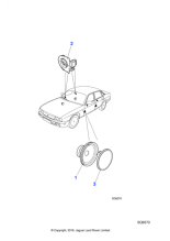 GNC1258AA - Jaguar Door speaker grille
