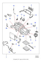T2H26613 - Jaguar Evaporator and blower