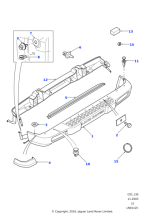 DQE000040 - Land Rover Armature-rear bumper