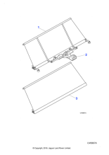 JLM21464SDZ - Jaguar Backlight glass sunblind