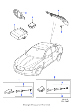 C2Z5117 - Jaguar Tyre pressure initiator bracket