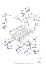 LR016482 - Land Rover Bracket assembly-body mounting