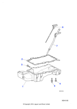 AJ89166 - Jaguar Engine oil sump pan