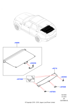 LR105618 - Land Rover Panel - Rear Package Tray Trim