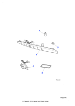 C2N1737 - Jaguar Trunk lid finisher